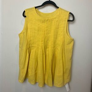 Vibrant Yellow Sleeveless Top
